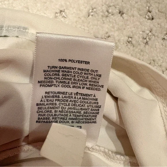 Express Floral Halter Top Women Large Smocked Peplum Waist Cream Yellow Girly - Picture 10 of 11